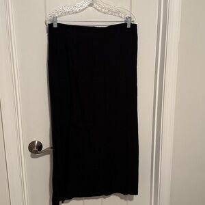 GAP black linen/cotton skirt